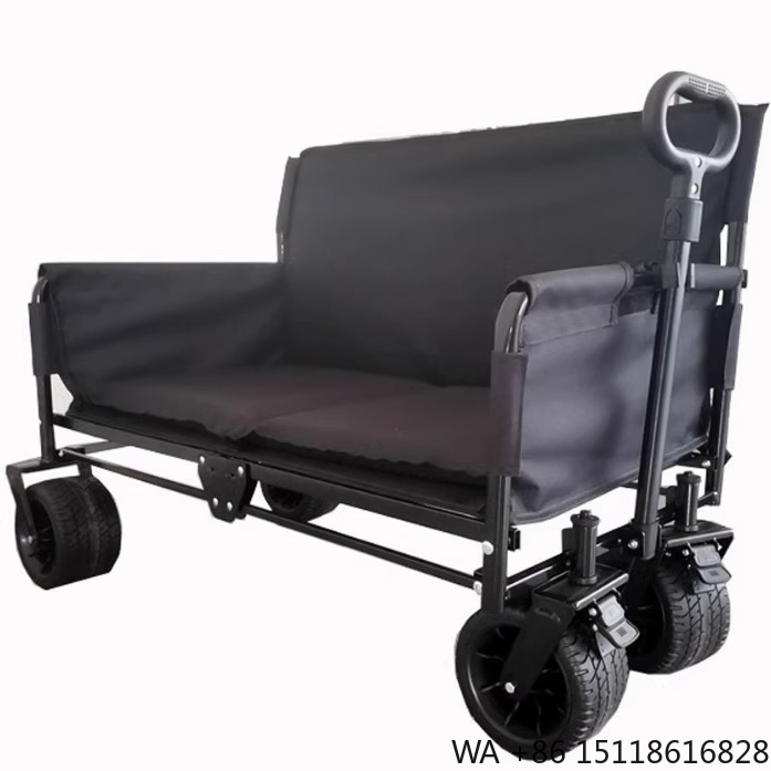 Camp Table Folding - JXFT Multifunctional Four-Wheel Metal Outdoor Folding