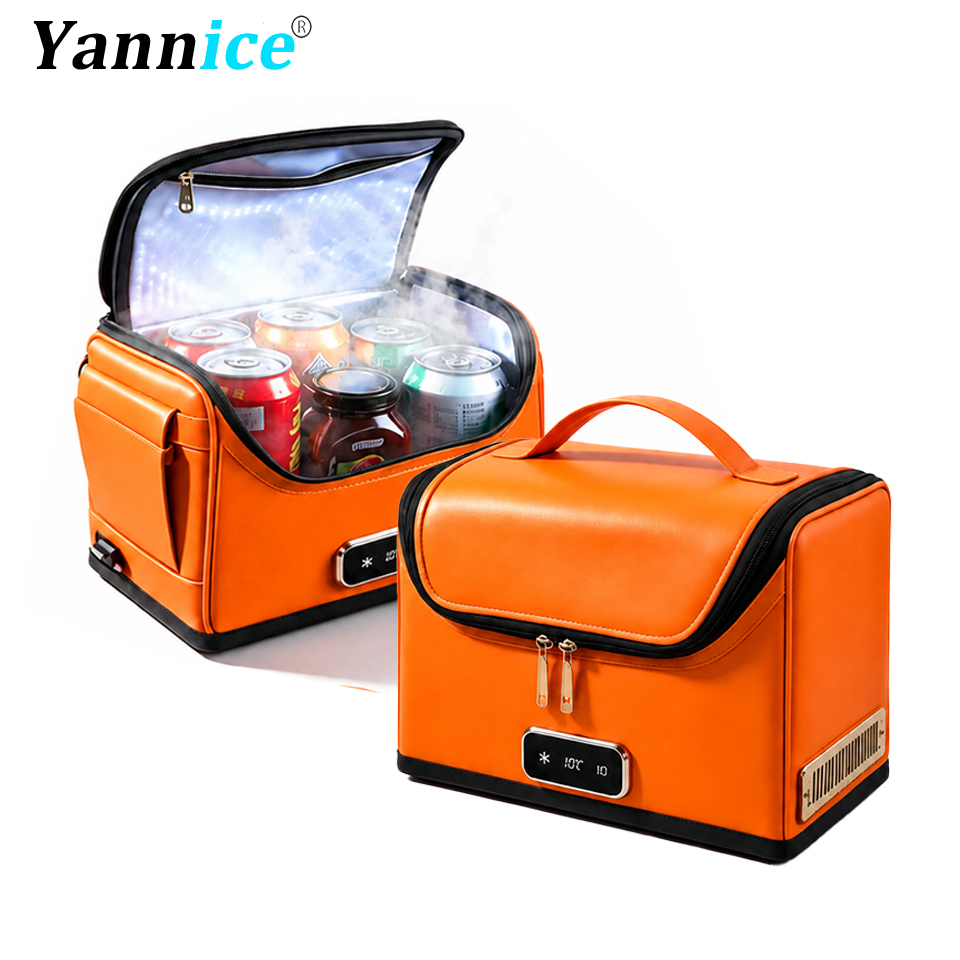 Outdoor Camping Fridge - 4L Car Refrigerator Mini Cooler &