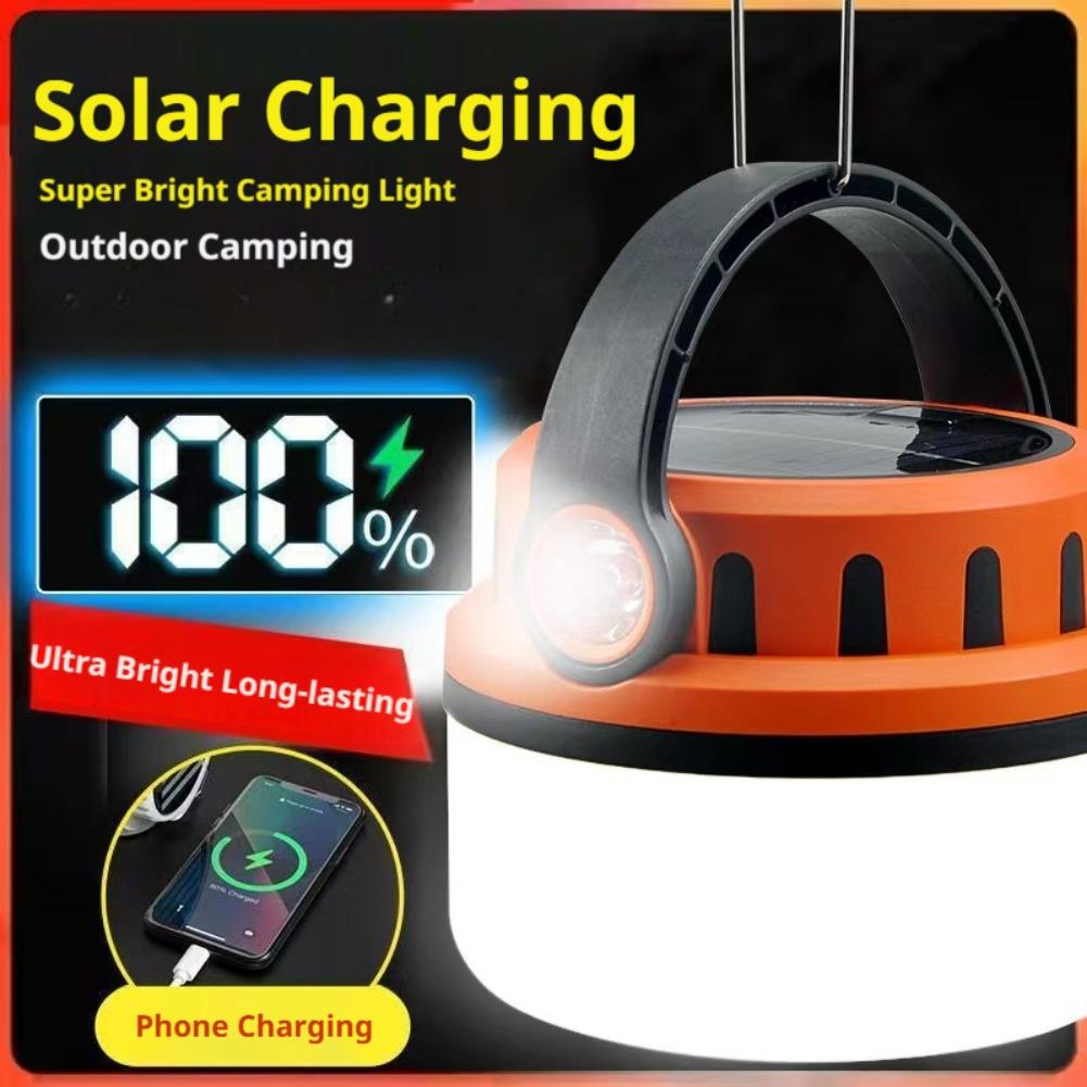 Camping Solar Lantern - Solar Rechargeable Camping Lantern With Hanging