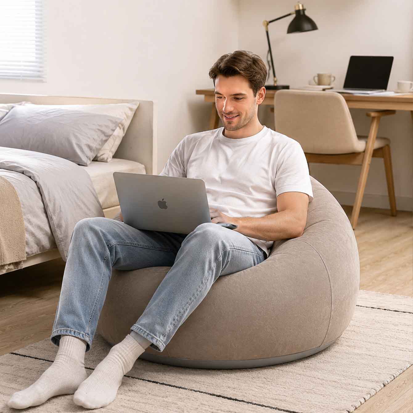 1PC Inflatable Bean Bag Chairs - огляд і ціна Outdoor Camping Couch