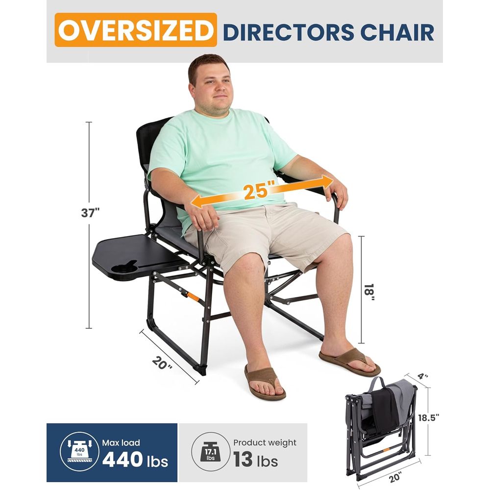 Oversized Camping Directors Ch - огляд і ціна Camp Table Folding