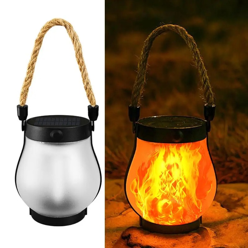 Solar Flame Lamp USB Rechargea - огляд і ціна Camping Solar Lantern
