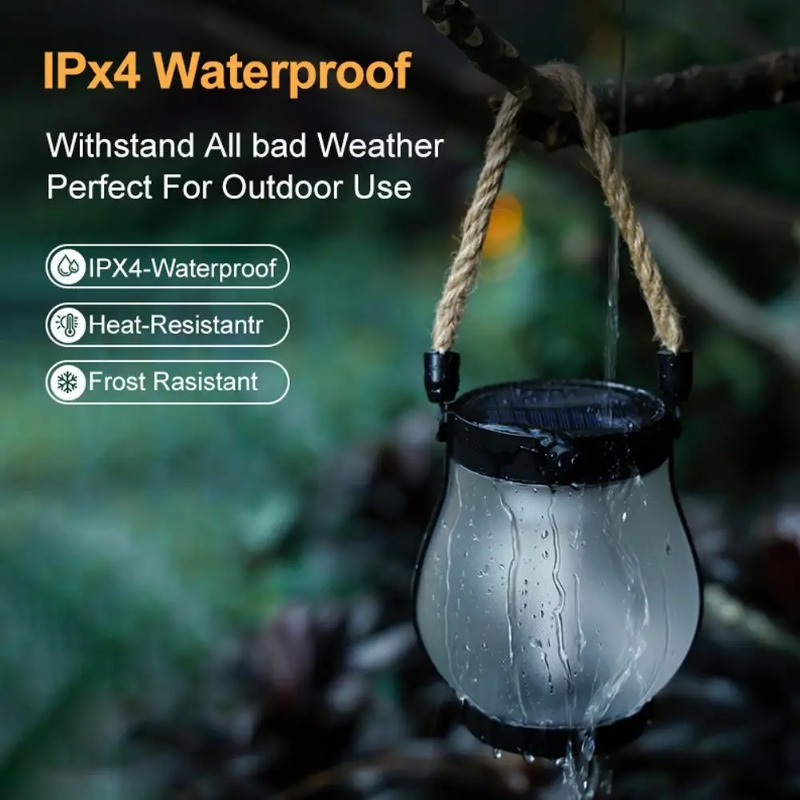 Solar Flame Lamp USB Rechargea - огляд і ціна Camping Solar Lantern