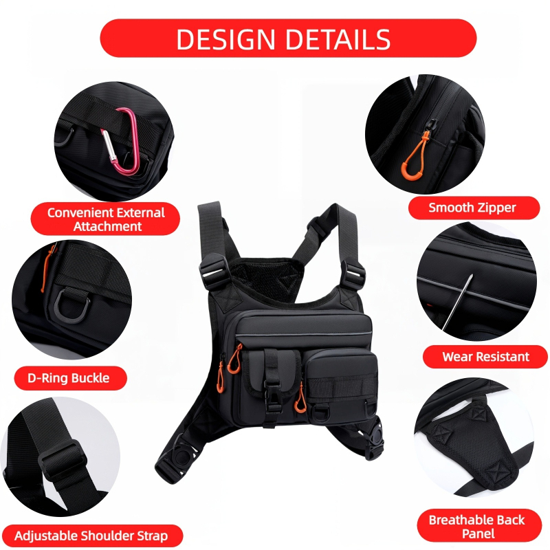 Men's Tactical Chest Bag, Runn - огляд і ціна Outdoor Camping Vest