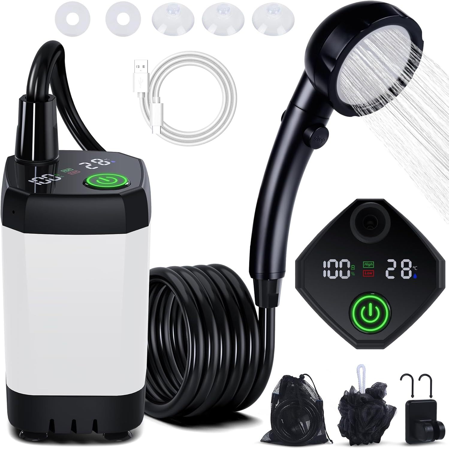 Portable Self-Priming Electric - огляд і ціна Outdoor Camping Showers