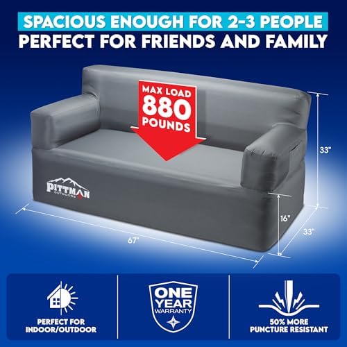 Pittman - Inflatable Couch wit - огляд і ціна Outdoor Camping Couch
