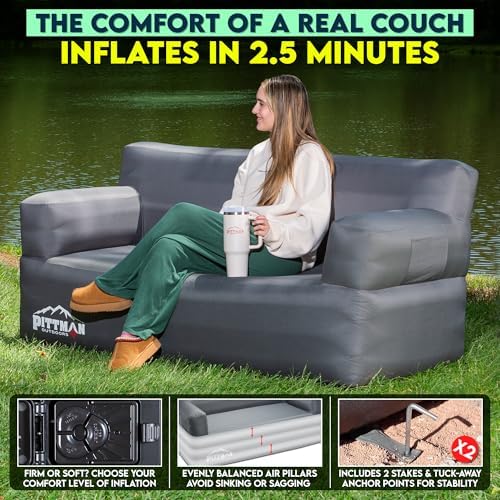 Pittman - Inflatable Couch wit - огляд і ціна Outdoor Camping Couch