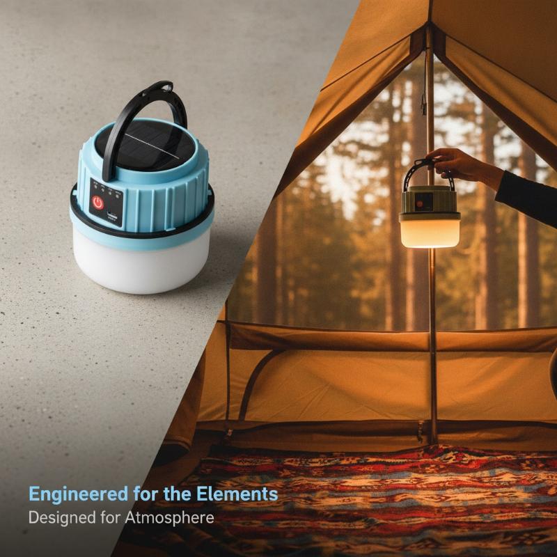 IP44 Waterproof Outdoor LED So - огляд і ціна Camping Solar Lantern