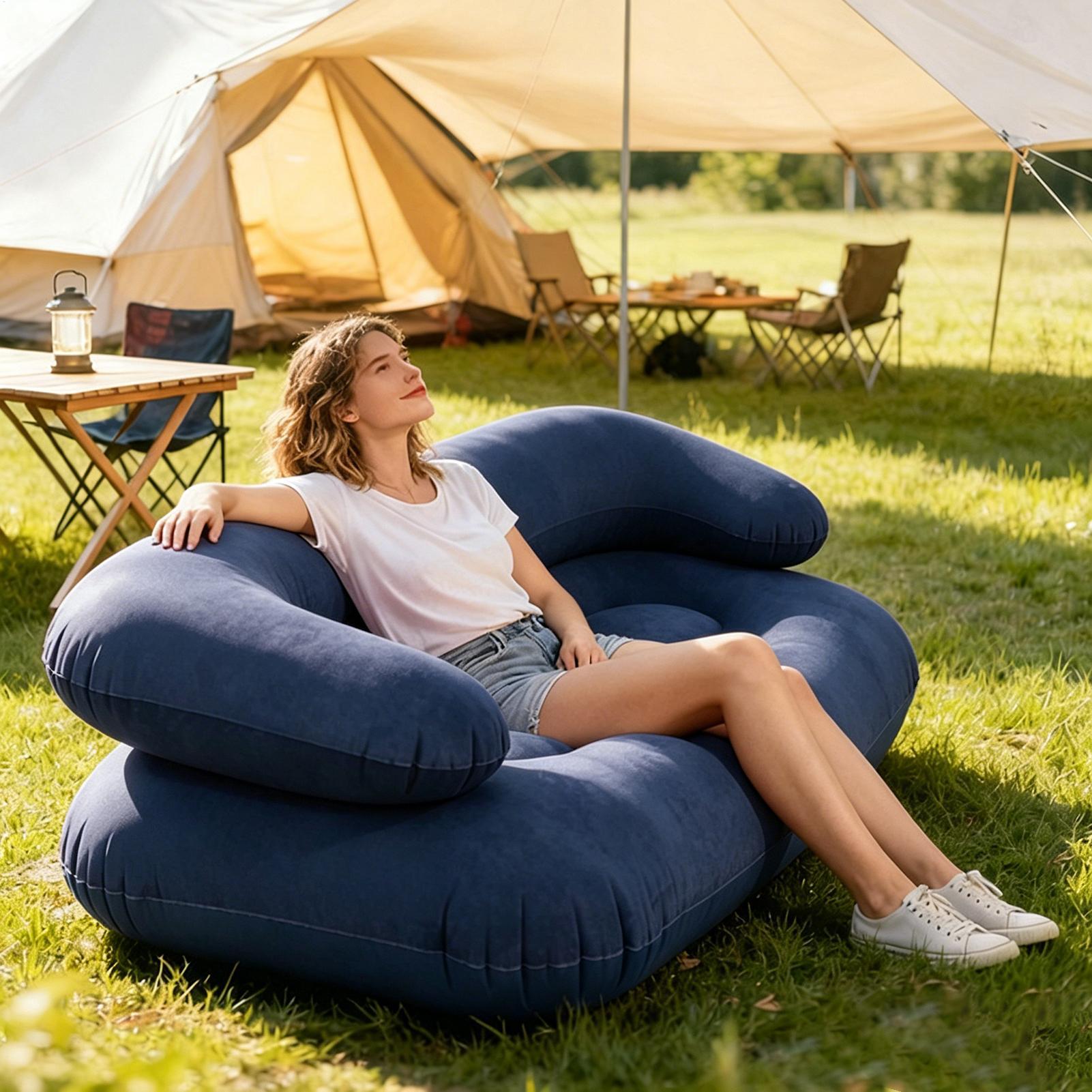 Double Inflatable Air Sofa Two - огляд і ціна Outdoor Camping Couch