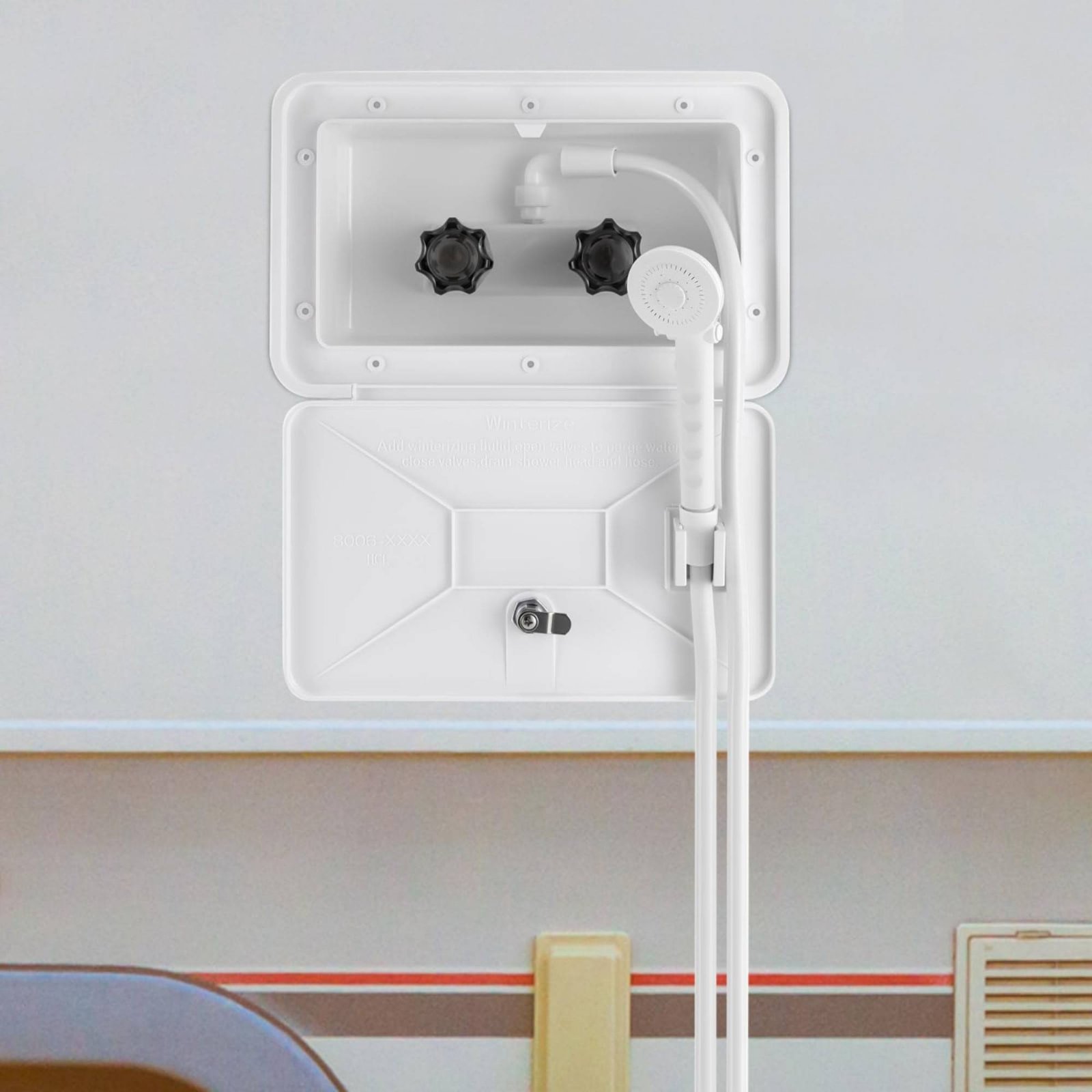 RV Exterior Shower Box Compact - огляд і ціна Outdoor Camping Showers