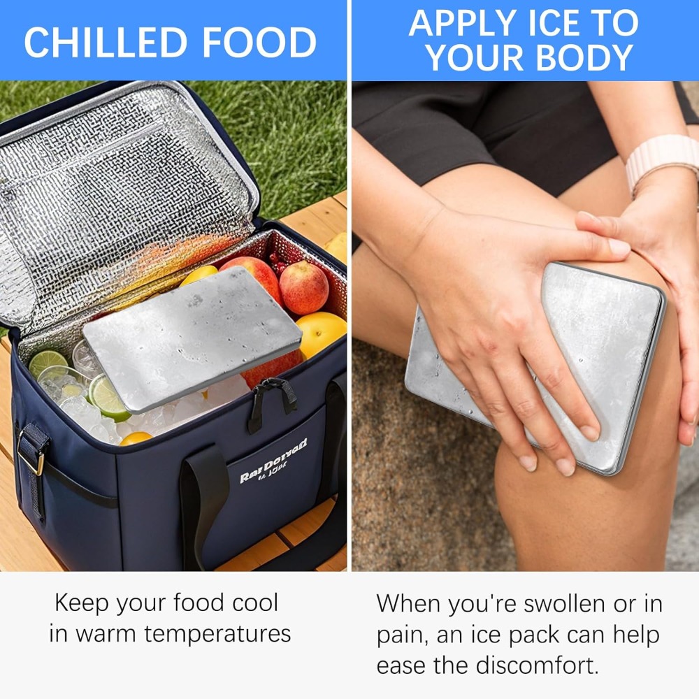 Stainless Steel Ice Pack for C - огляд і ціна Outdoor Camping Fridge