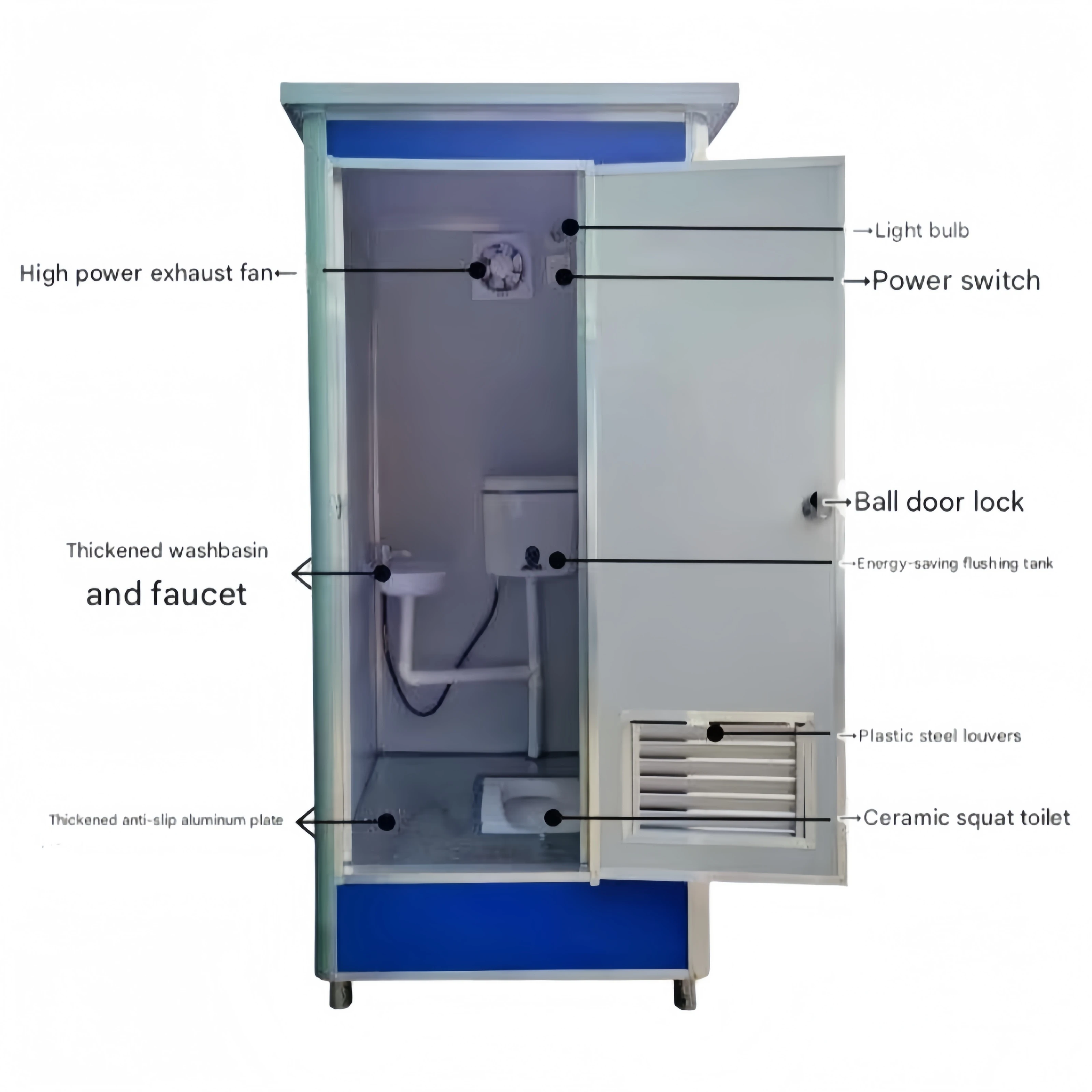 2026 Outdoor Portable Toilet a - огляд і ціна Outdoor Camping Showers