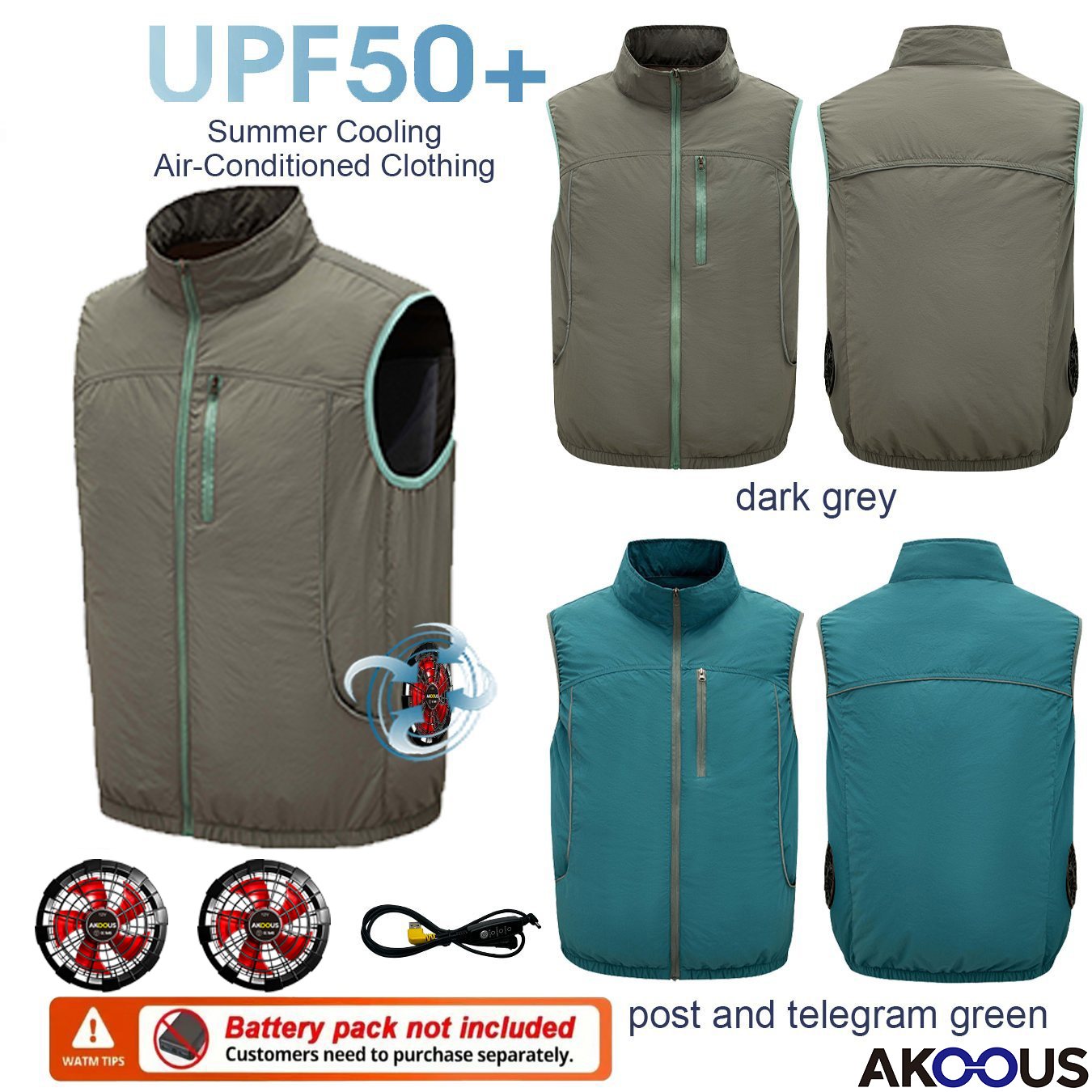 12V 5V USB Sleeveless Cooling  - огляд і ціна Outdoor Camping Air Conditioner