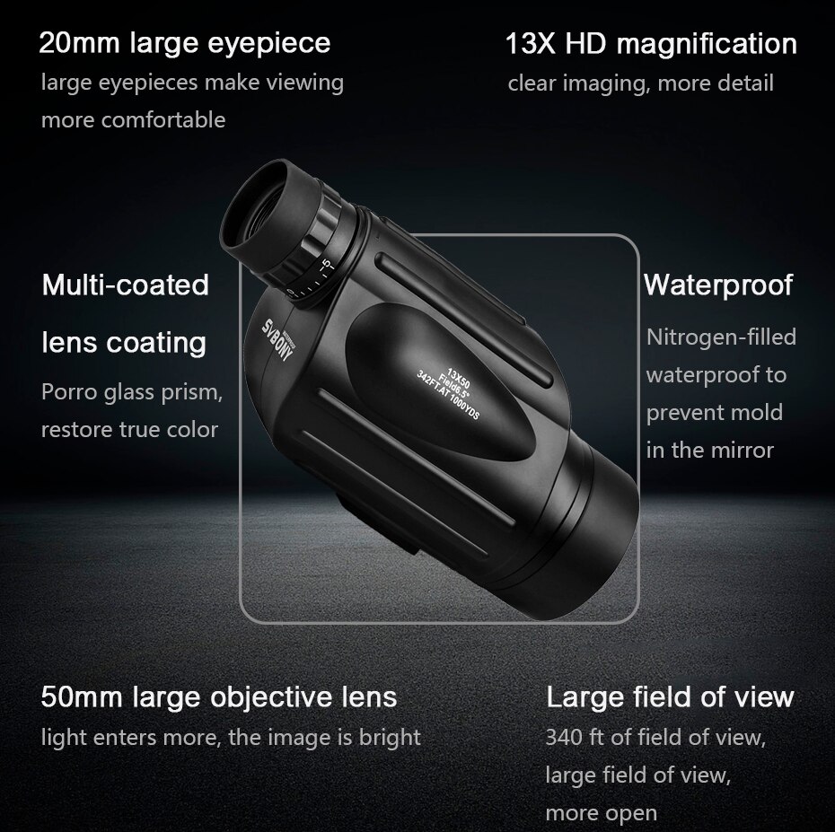 Svbony Telescope SV49 Monocula - огляд і ціна Outdoor Camping Equipment