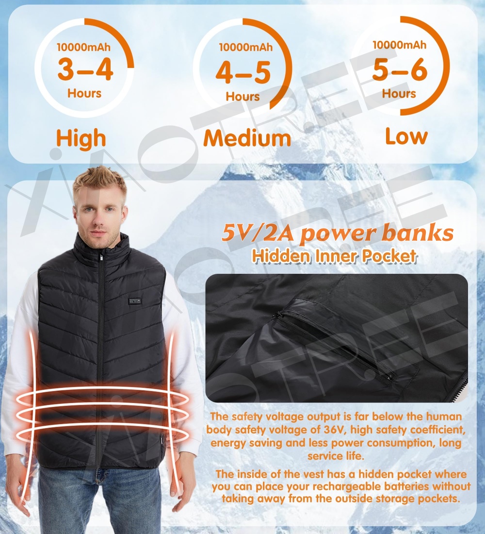 28/9 Areas Heated Vest Men Jac - огляд і ціна Outdoor Camping Vest