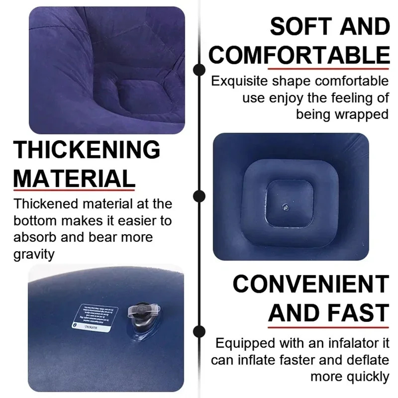 Large Lazy Inflatable Sofa Cha - огляд і ціна Outdoor Camping Couch