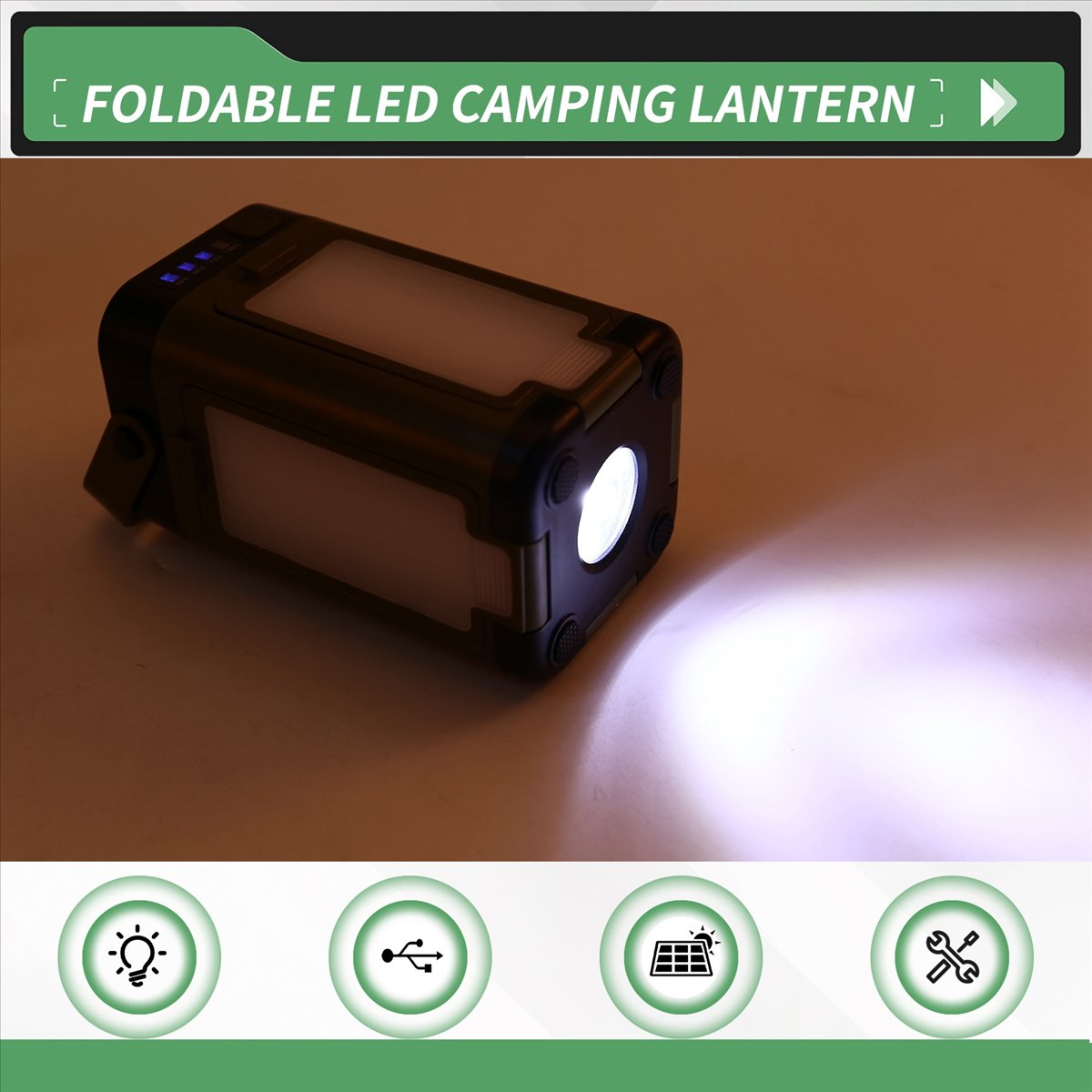 X08A Foldable LED Camping Lant - огляд і ціна Camping Solar Lantern