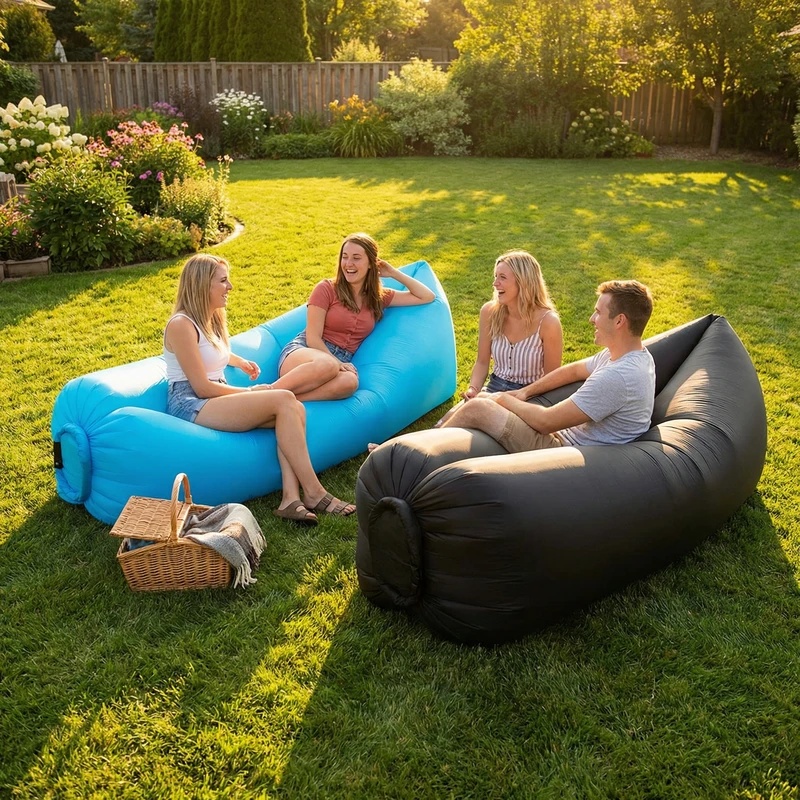 Portable Inflatable Sofa Loung - огляд і ціна Outdoor Camping Couch