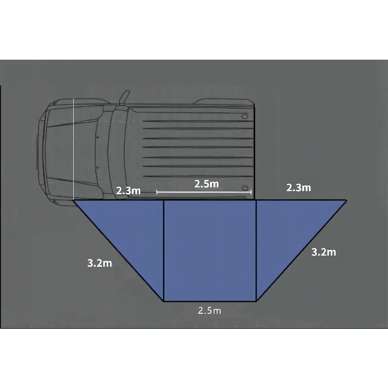 180 Degree 2M Boneless Fan-sha - огляд і ціна Outdoor Camping Awning