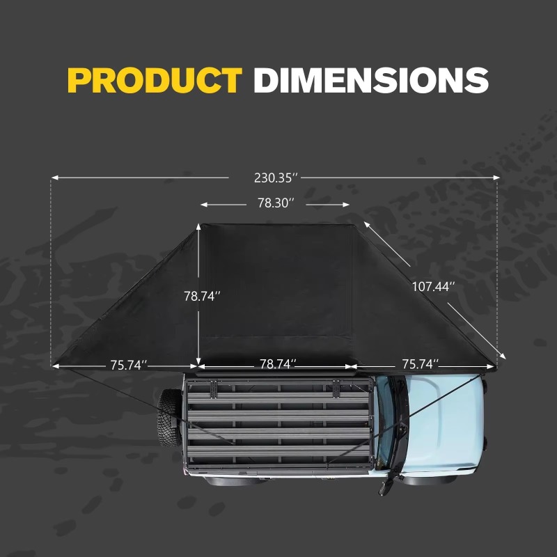 180 Degree 2M Boneless Fan-sha - огляд і ціна Outdoor Camping Awning