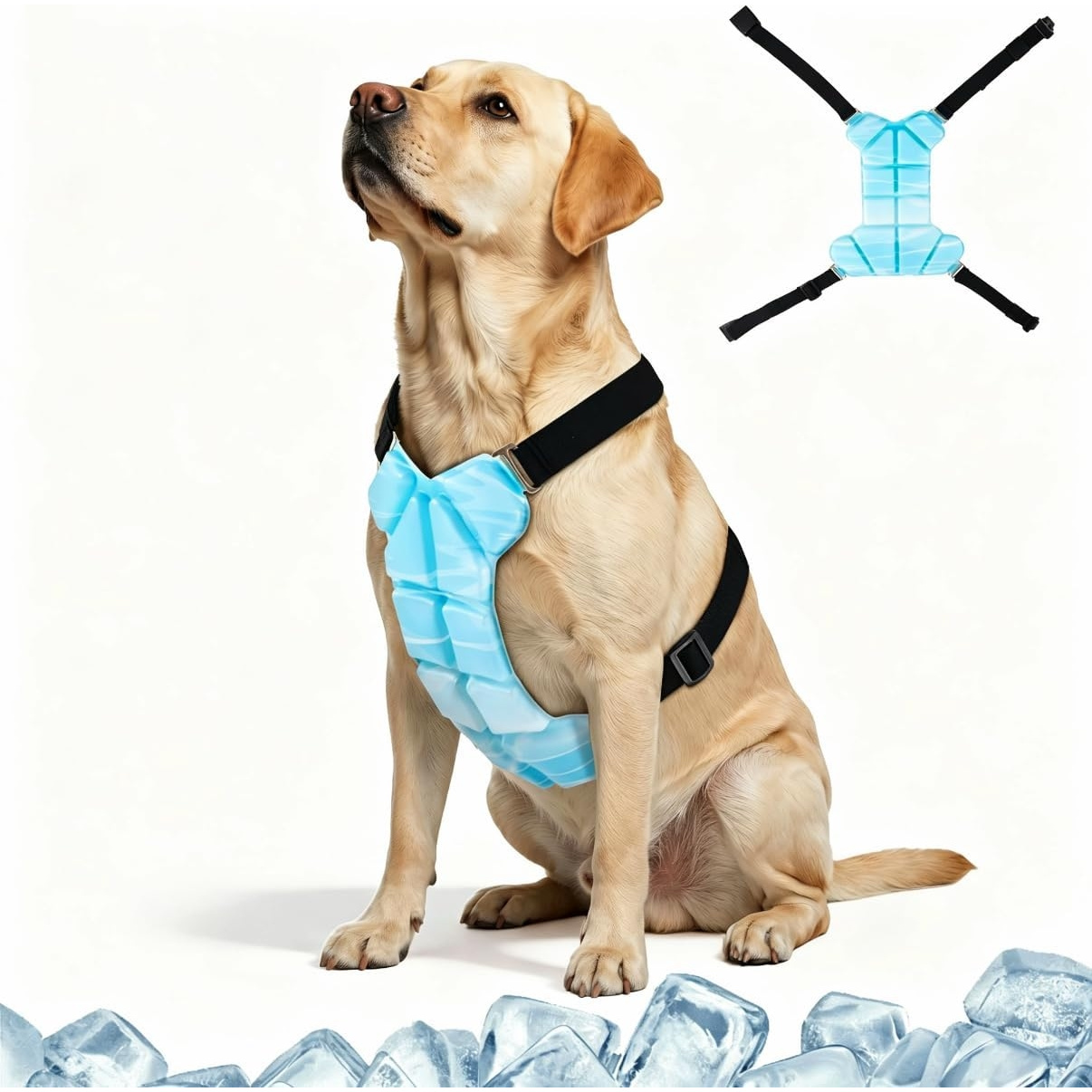 Reusable Gel Dog Cooling Harne - огляд і ціна Outdoor Camping Vest