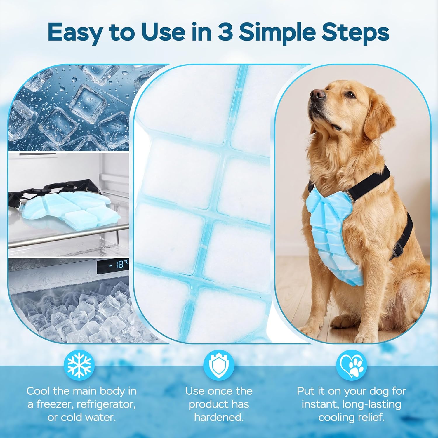 Reusable Gel Dog Cooling Harne - огляд і ціна Outdoor Camping Vest